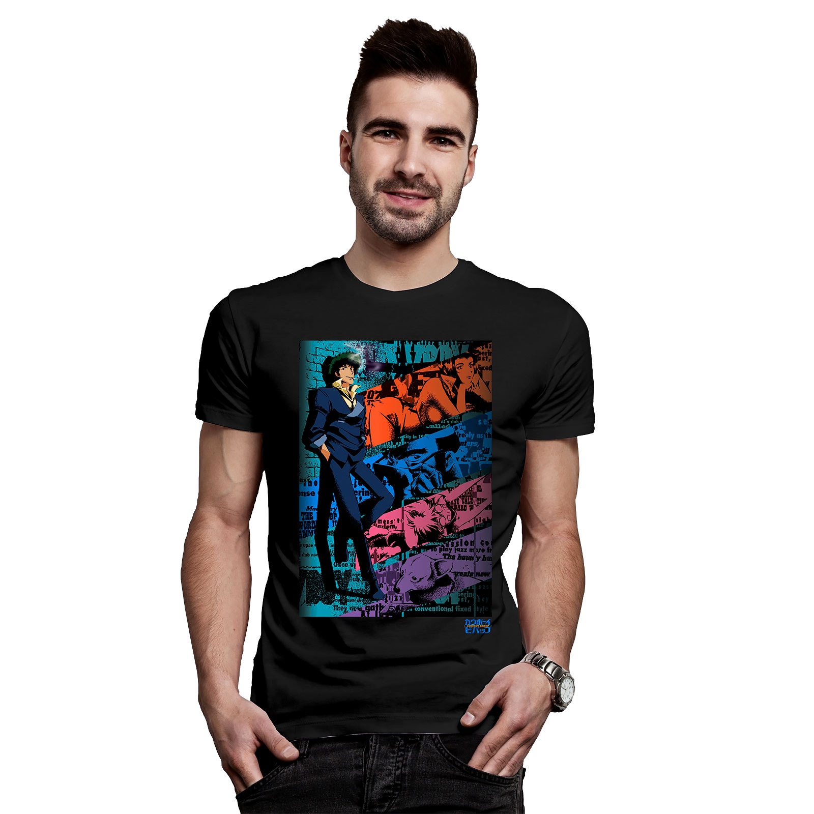Cowboy Bebop - Spike Spiegel T-Shirt schwarz