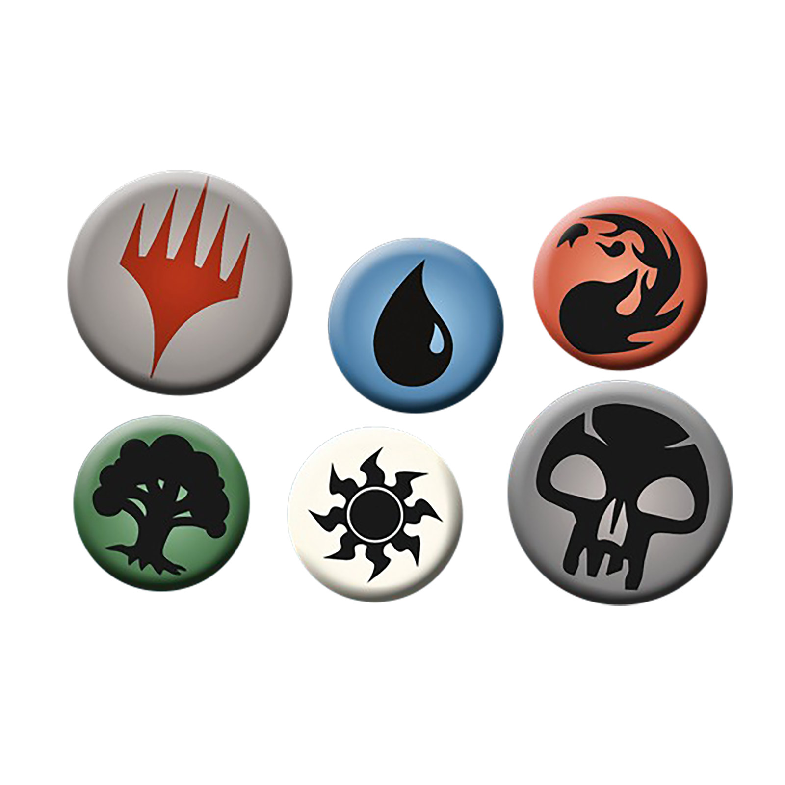 Magic the Gathering - Mana Symbols Pins 6er Set