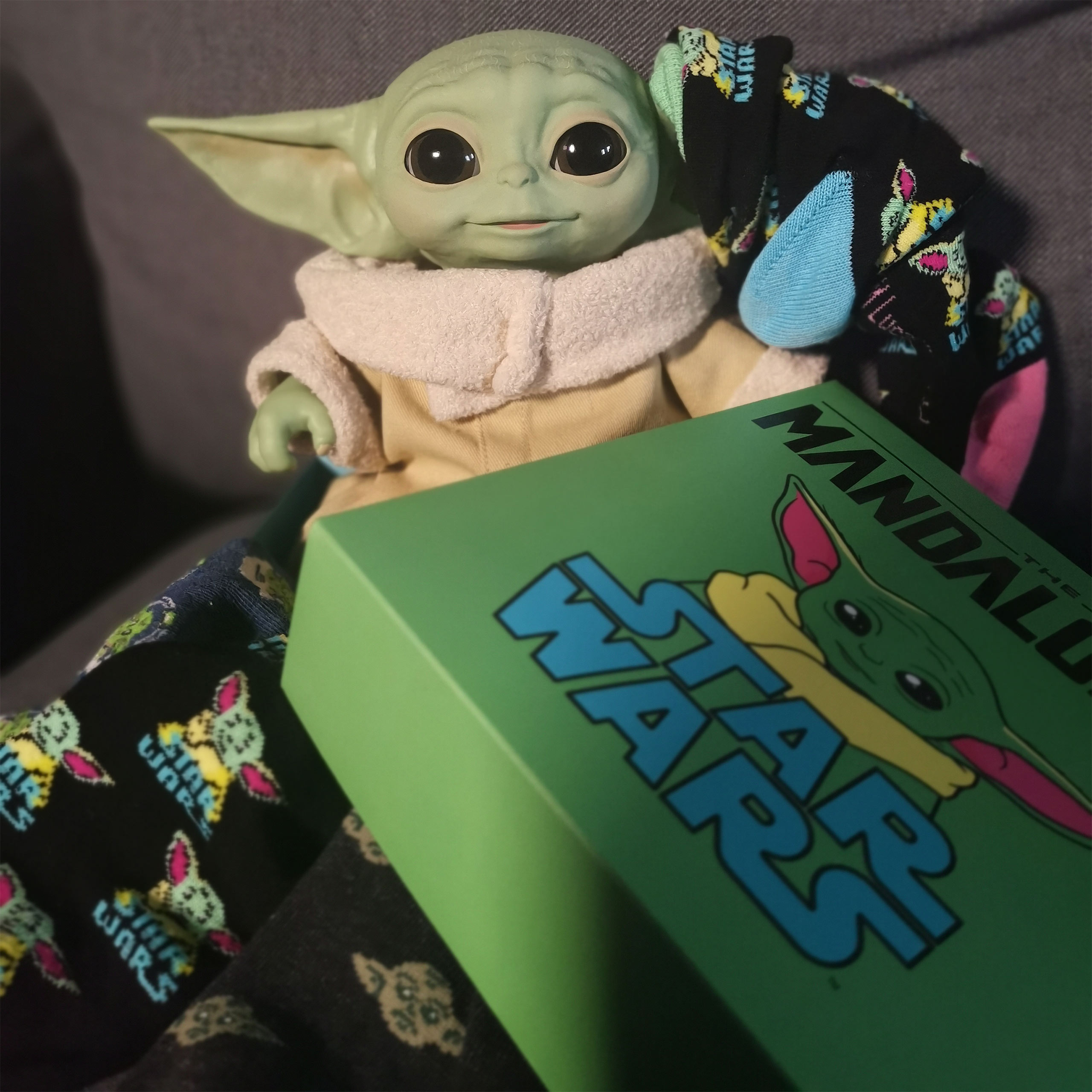 Disney Star Wars Baby Yoda Damen Fußsack The Child Mandalorian Damen Kuschelsocken 
