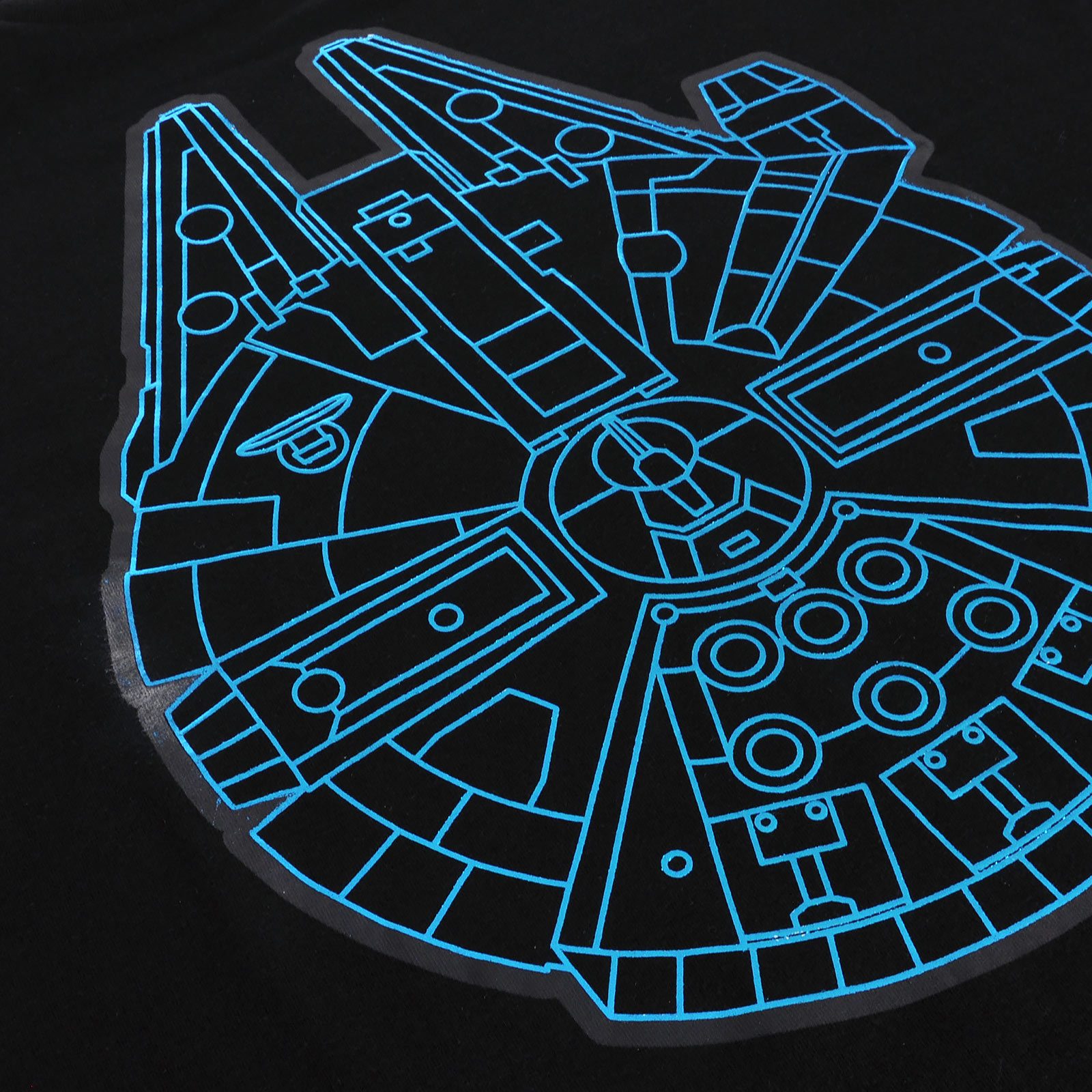 Star Wars - Millennium Falcon T-Shirt schwarz