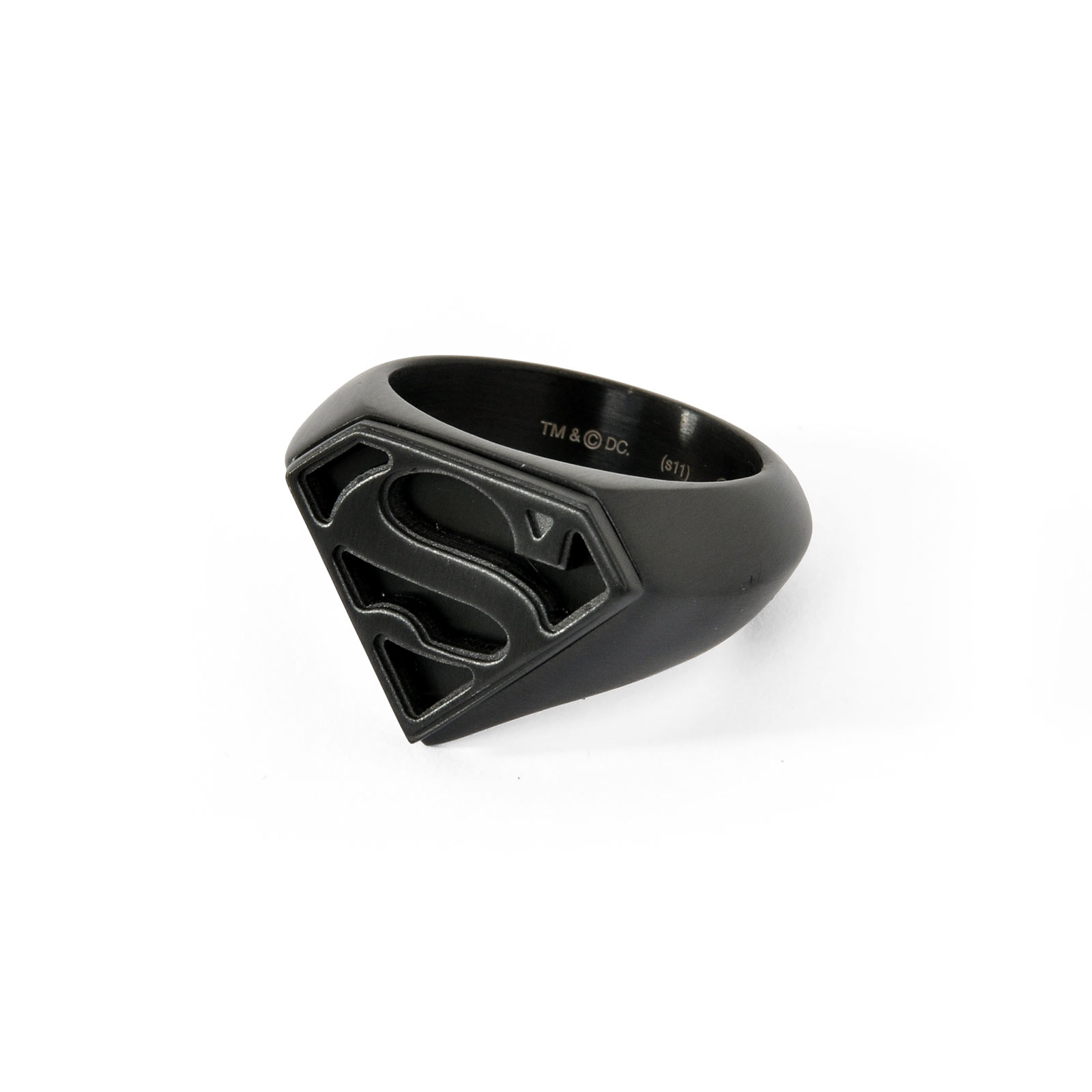 Superman Emblem Ring schwarz