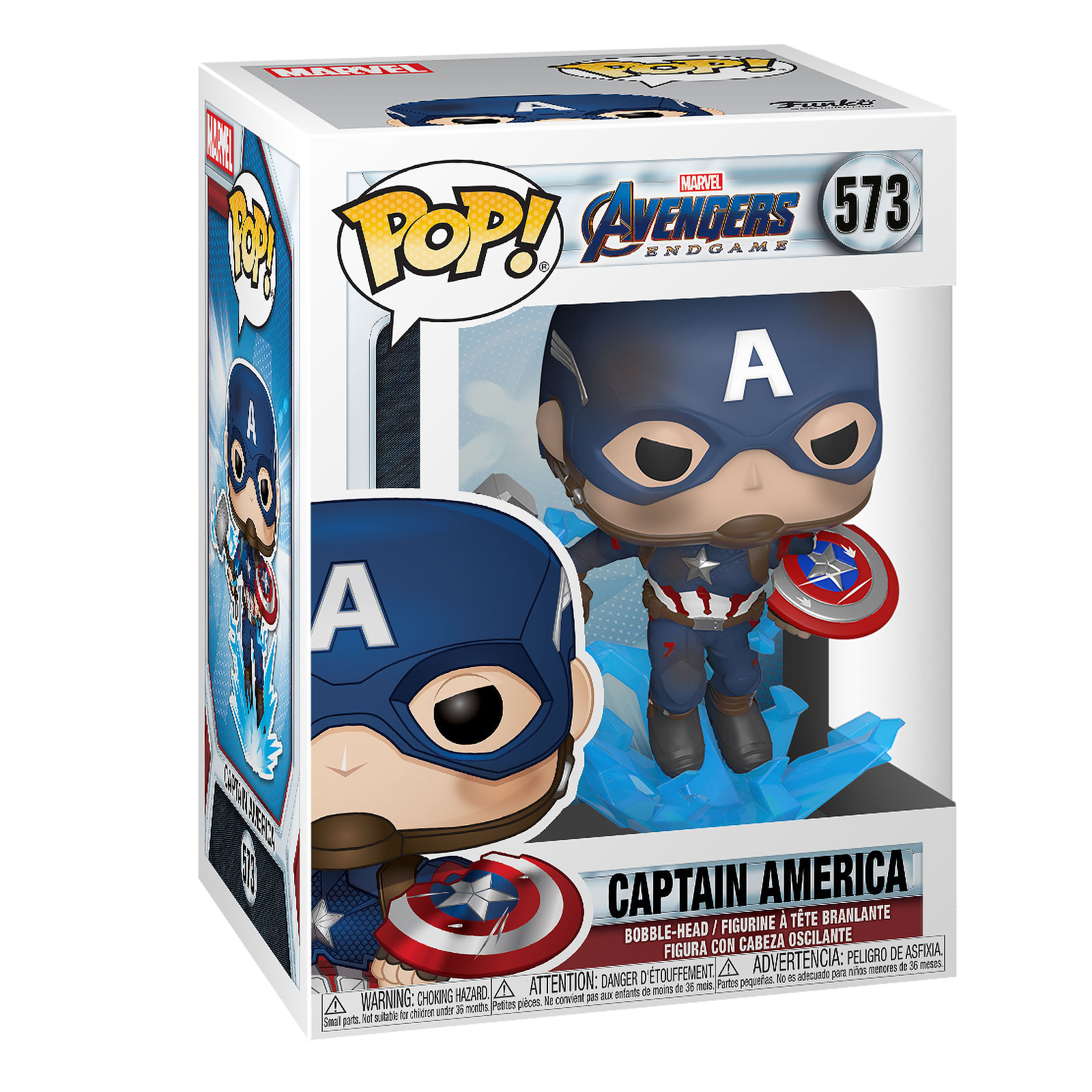 Avengers - Captain America Mjölnir & Broken Shield Endgame Funko Pop Wackelkopf-Figur