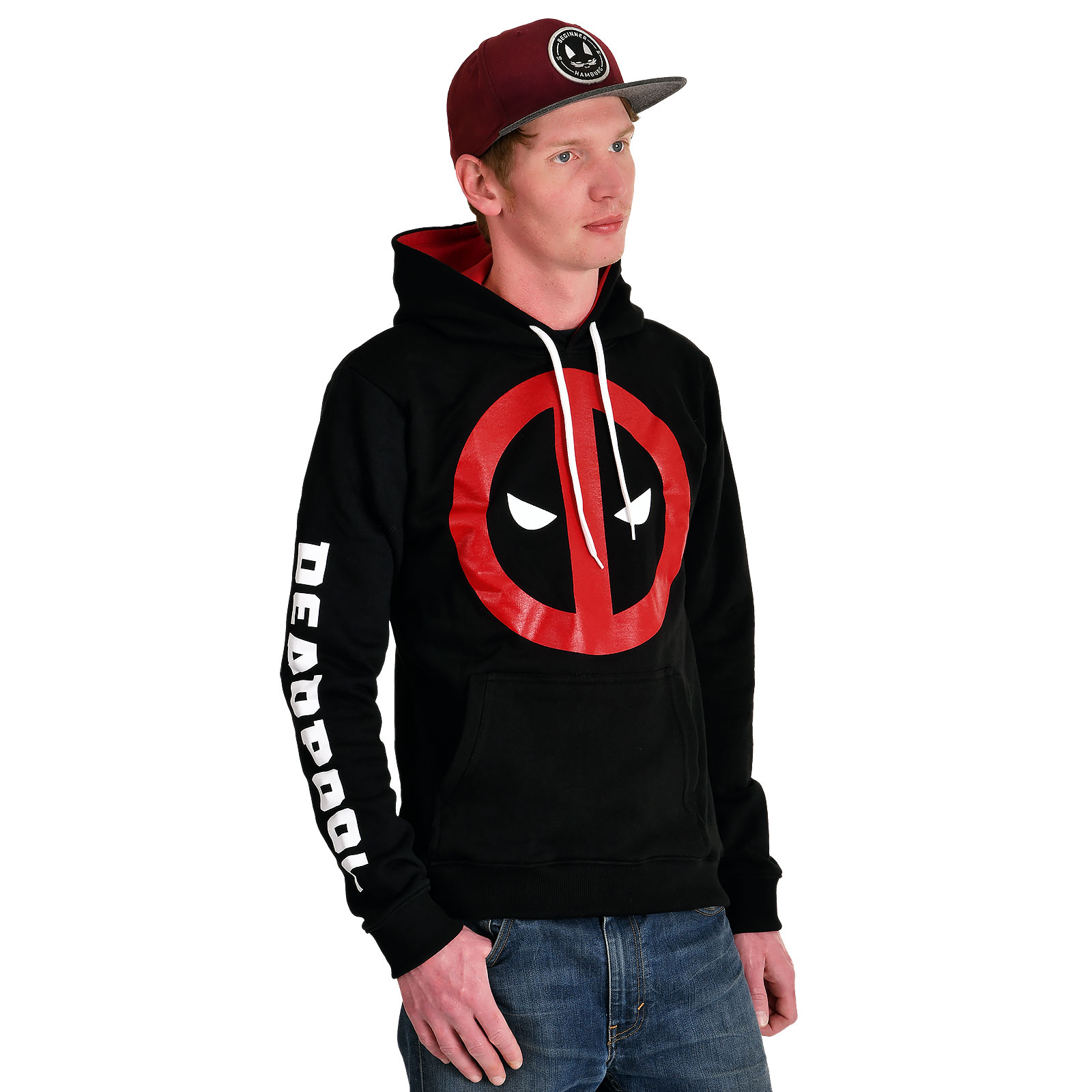 Deadpool - Eyes Logo Hoodie schwarz
