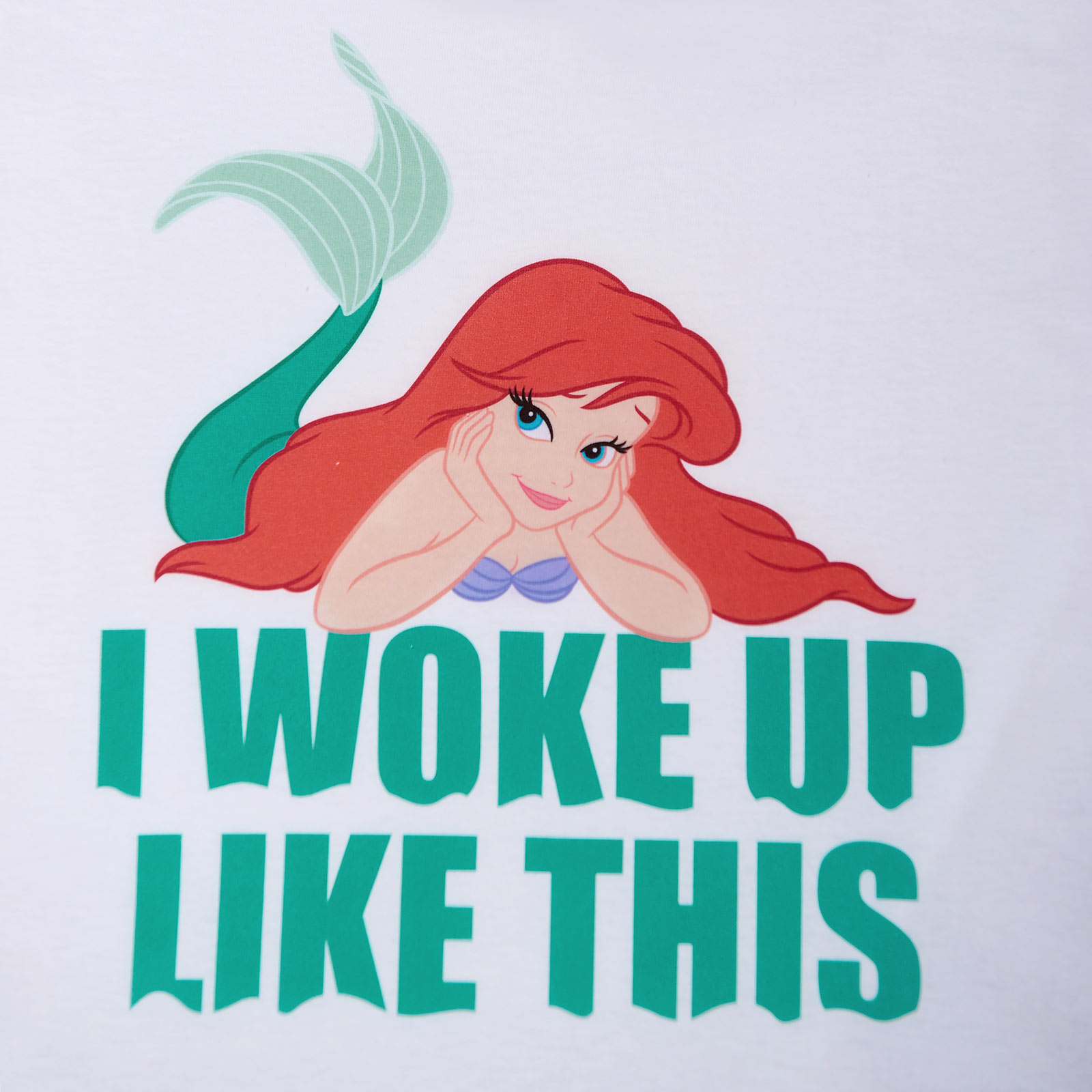 Arielle - Woke Up Like This T-Shirt Damen weiß