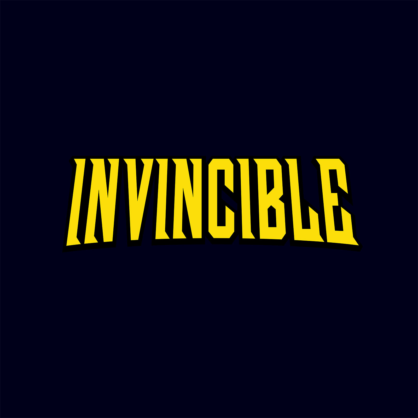Logo T-Shirt für Invincible Fans blau