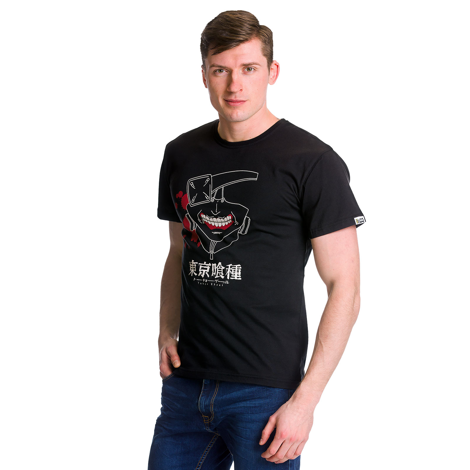 Tokyo Ghoul - Kaneki Mask T-Shirt schwarz