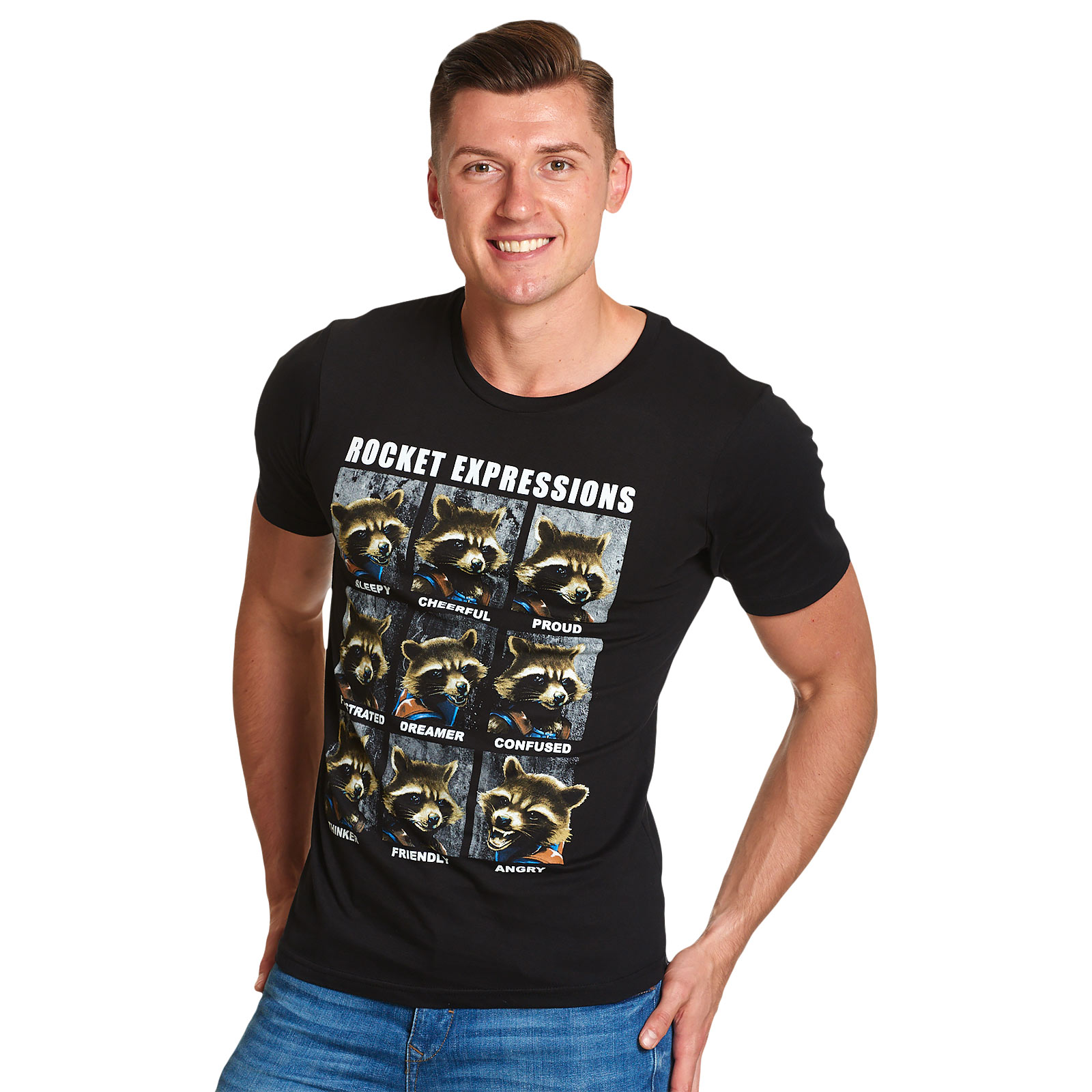 Guardians of the Galaxy - Rocket Expressions T-Shirt schwarz