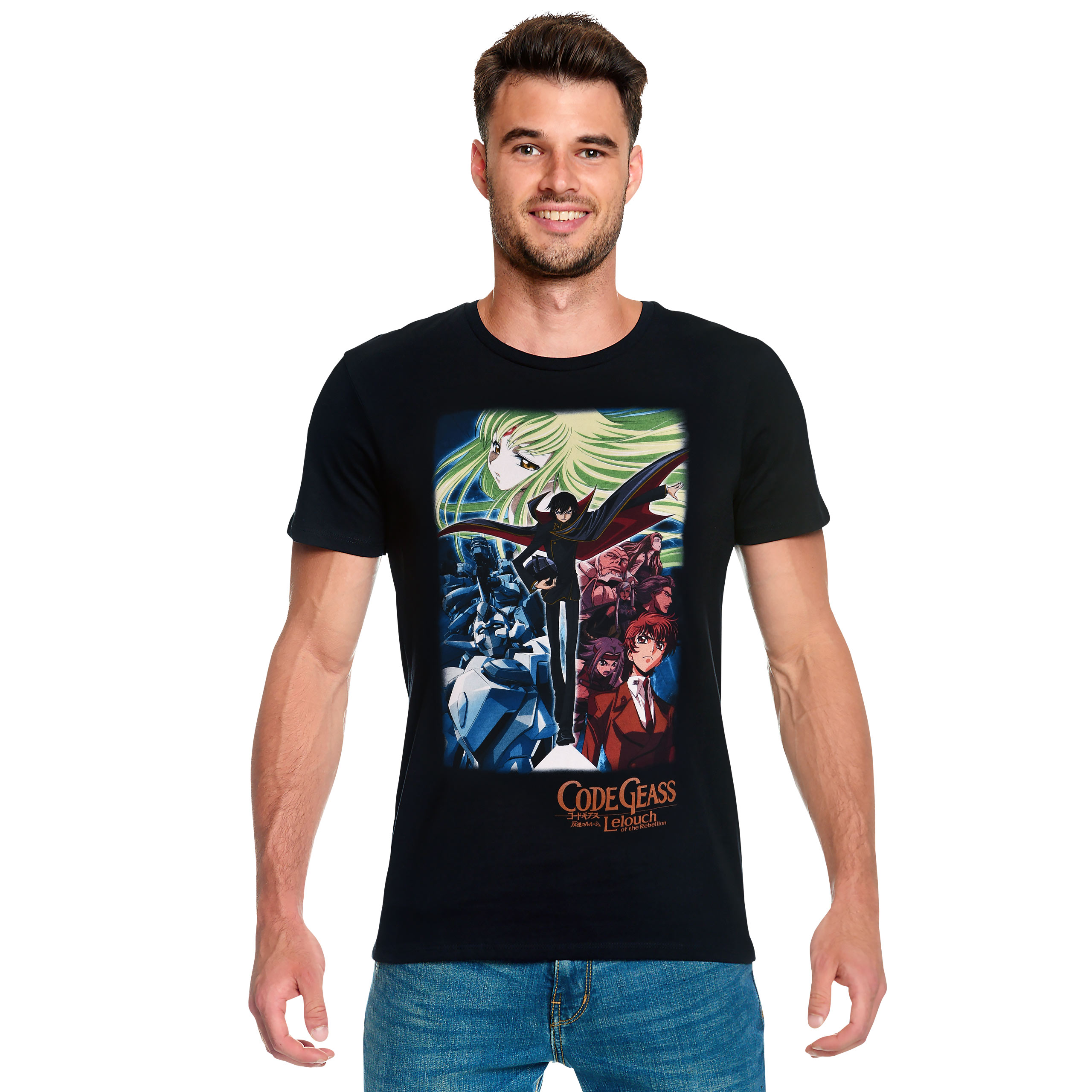 Code Geass - Poster T-Shirt schwarz