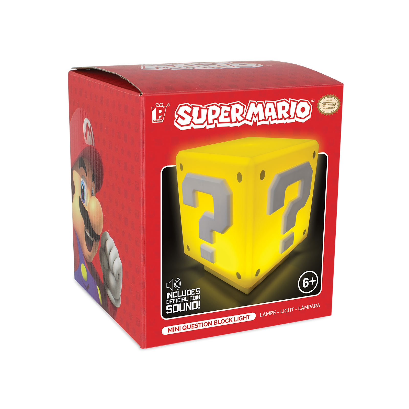 Super Mario - Mini Fragezeichen Lampe mit Sound
