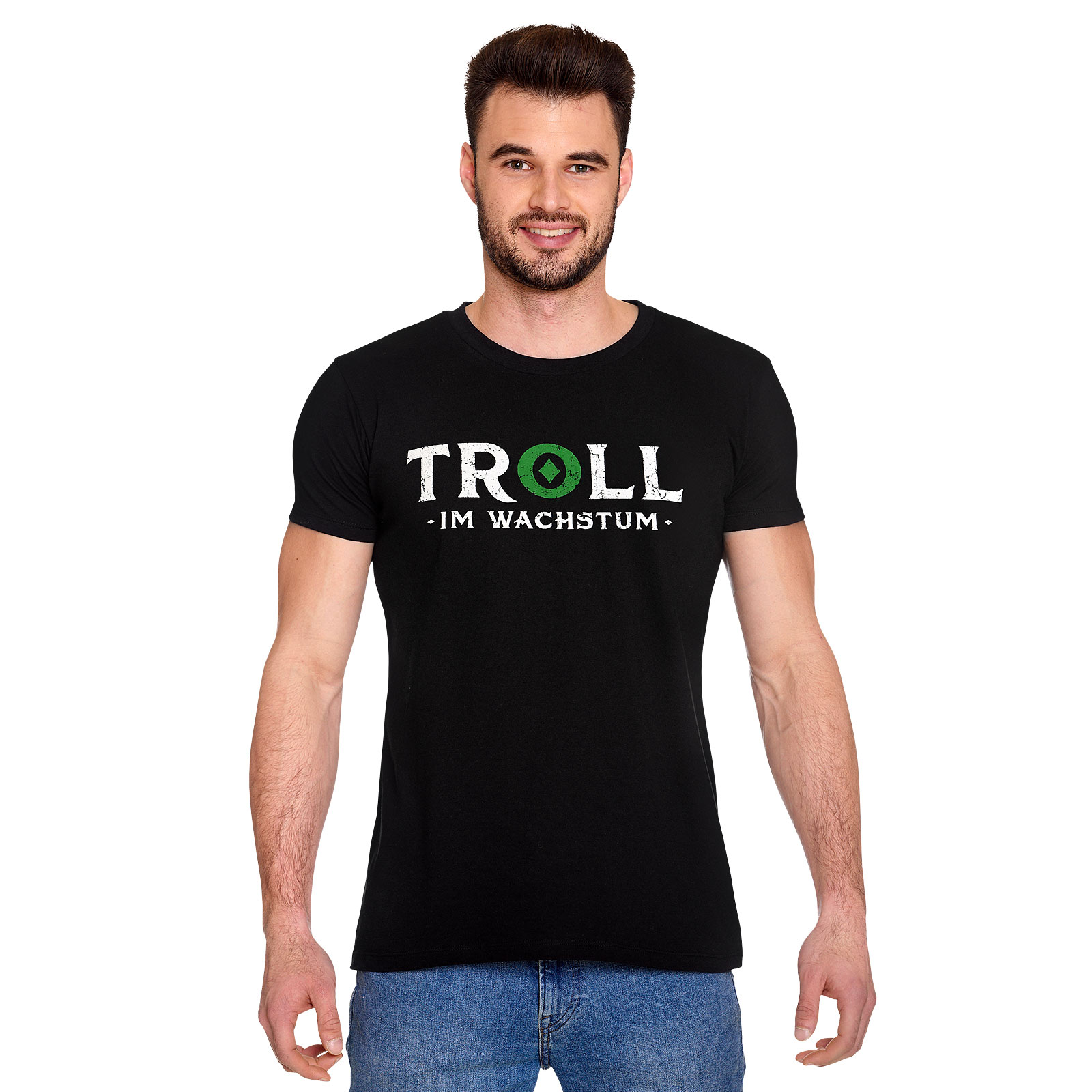 Troll im Wachstum T-Shirt schwarz