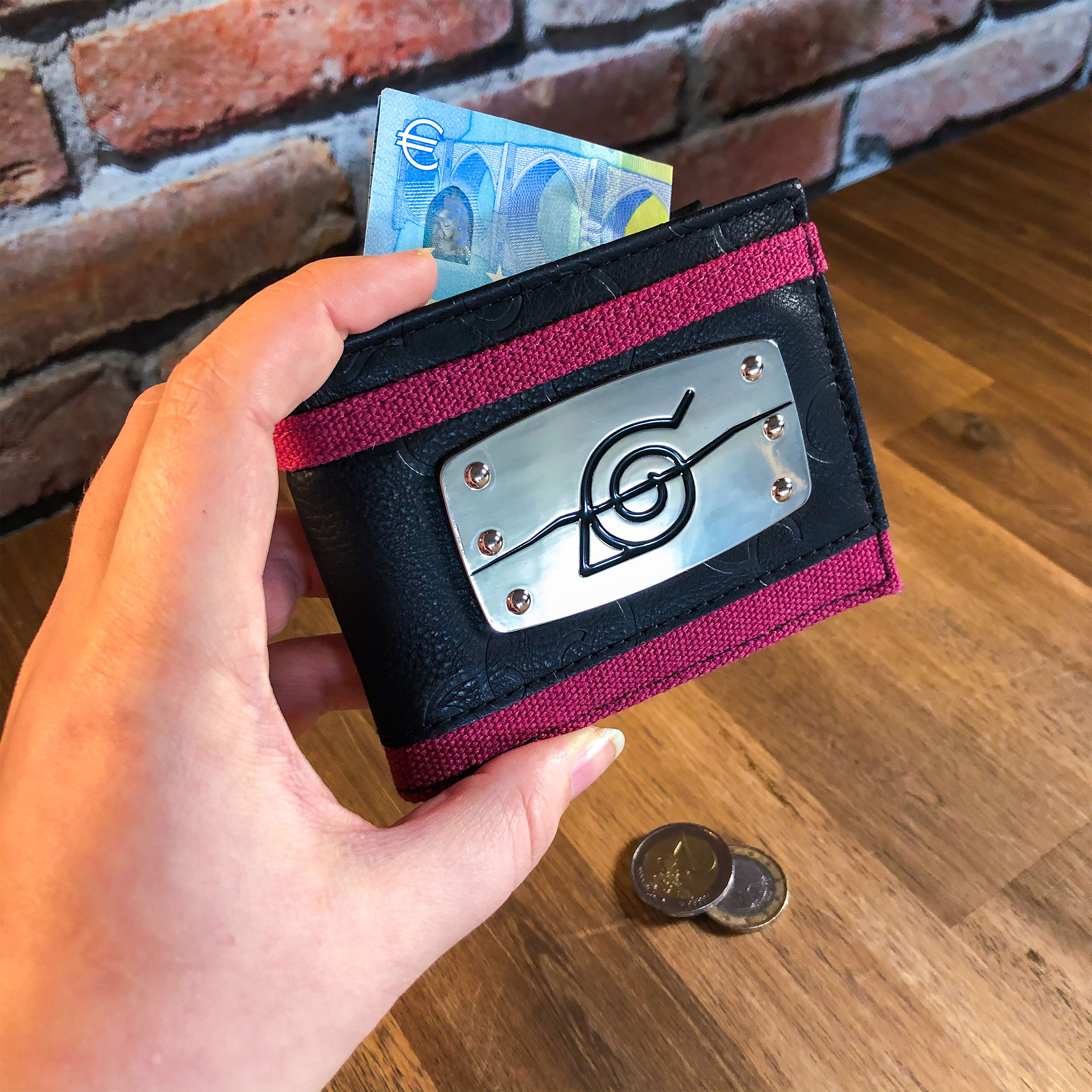 Naruto - Anti Konoha Metall Symbol Geldbörse