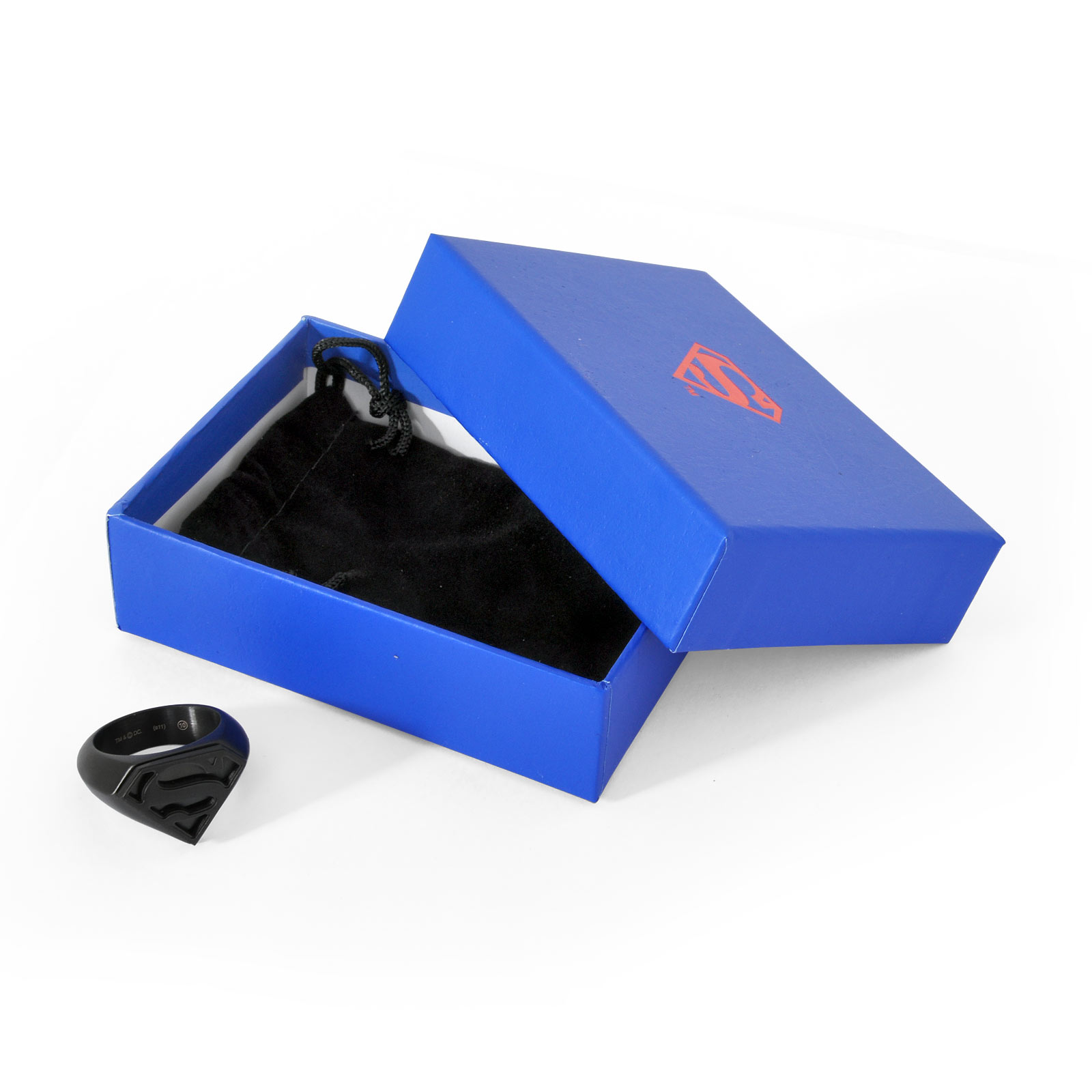 Superman Emblem Ring schwarz