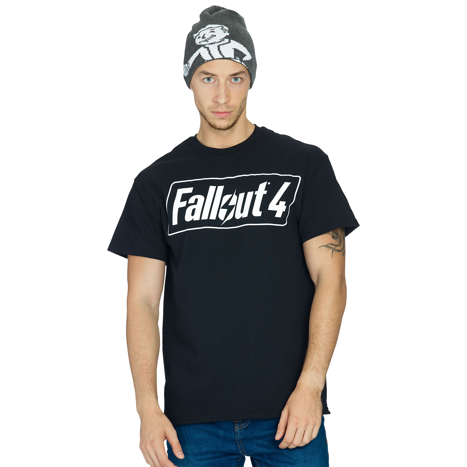 Fallout 4 - Game Logo T-Shirt schwarz