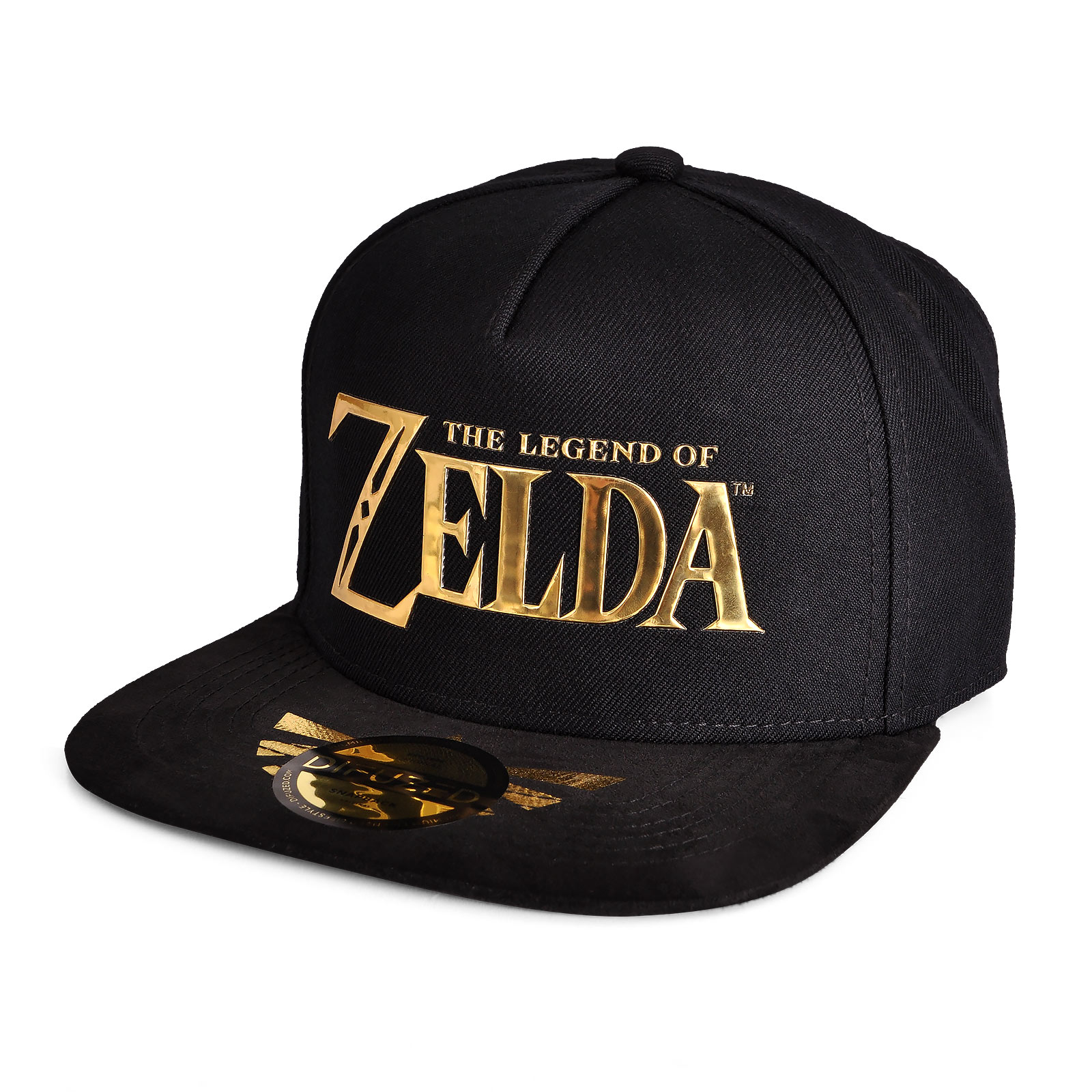 Zelda - Golden Logo Snapback Cap schwarz