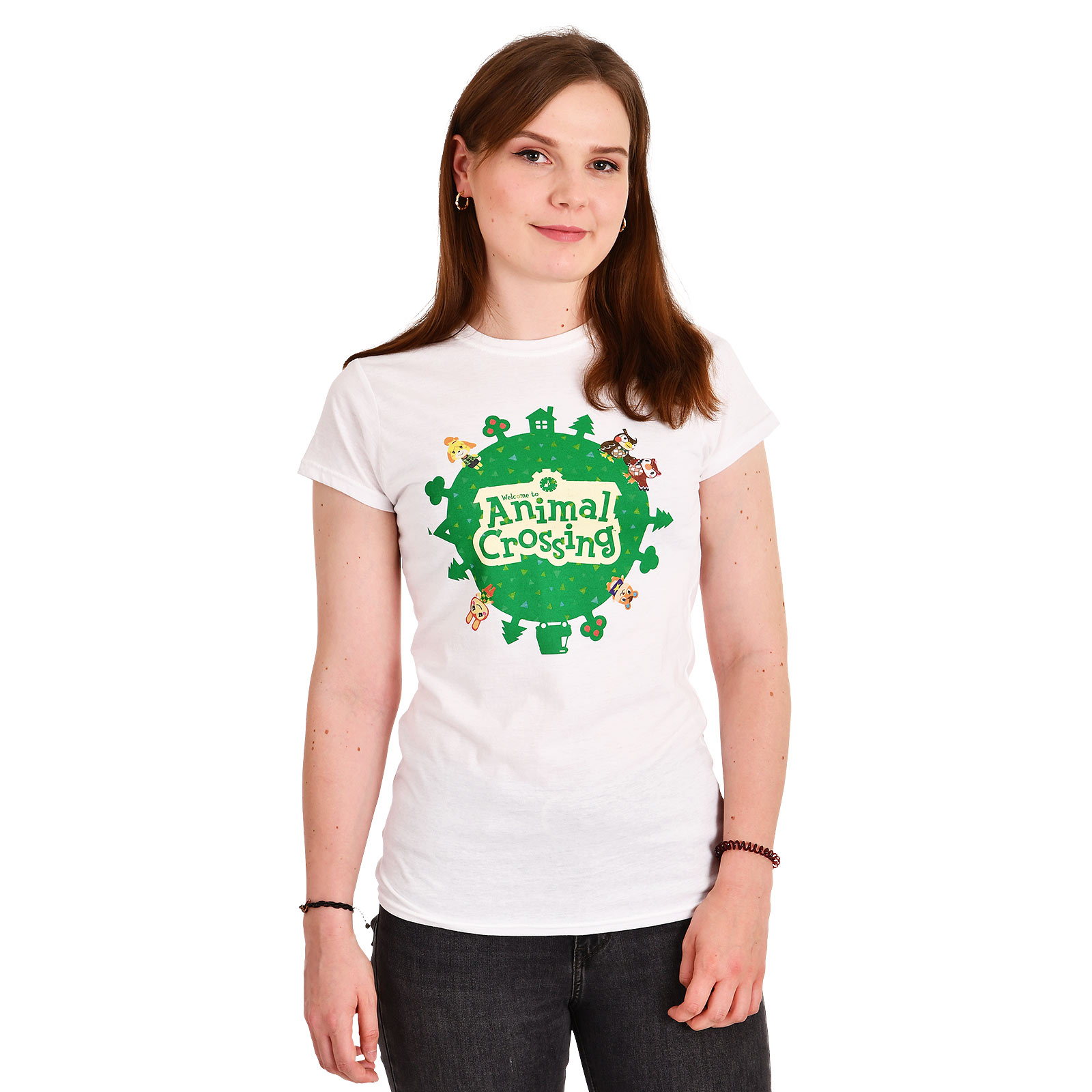 Animal Crossing - Logo T-Shirt Damen weiß