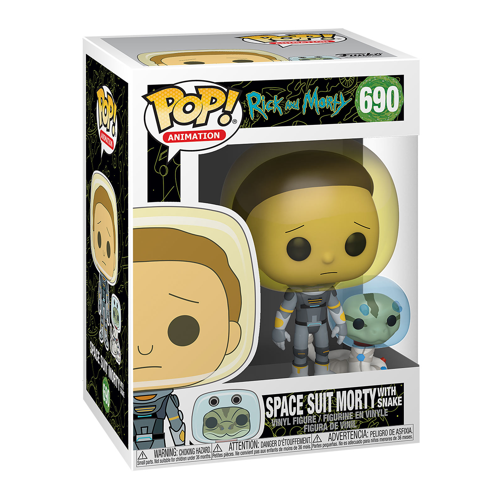 Rick and Morty - Space Suit Morty With Snake Funko Pop Figur