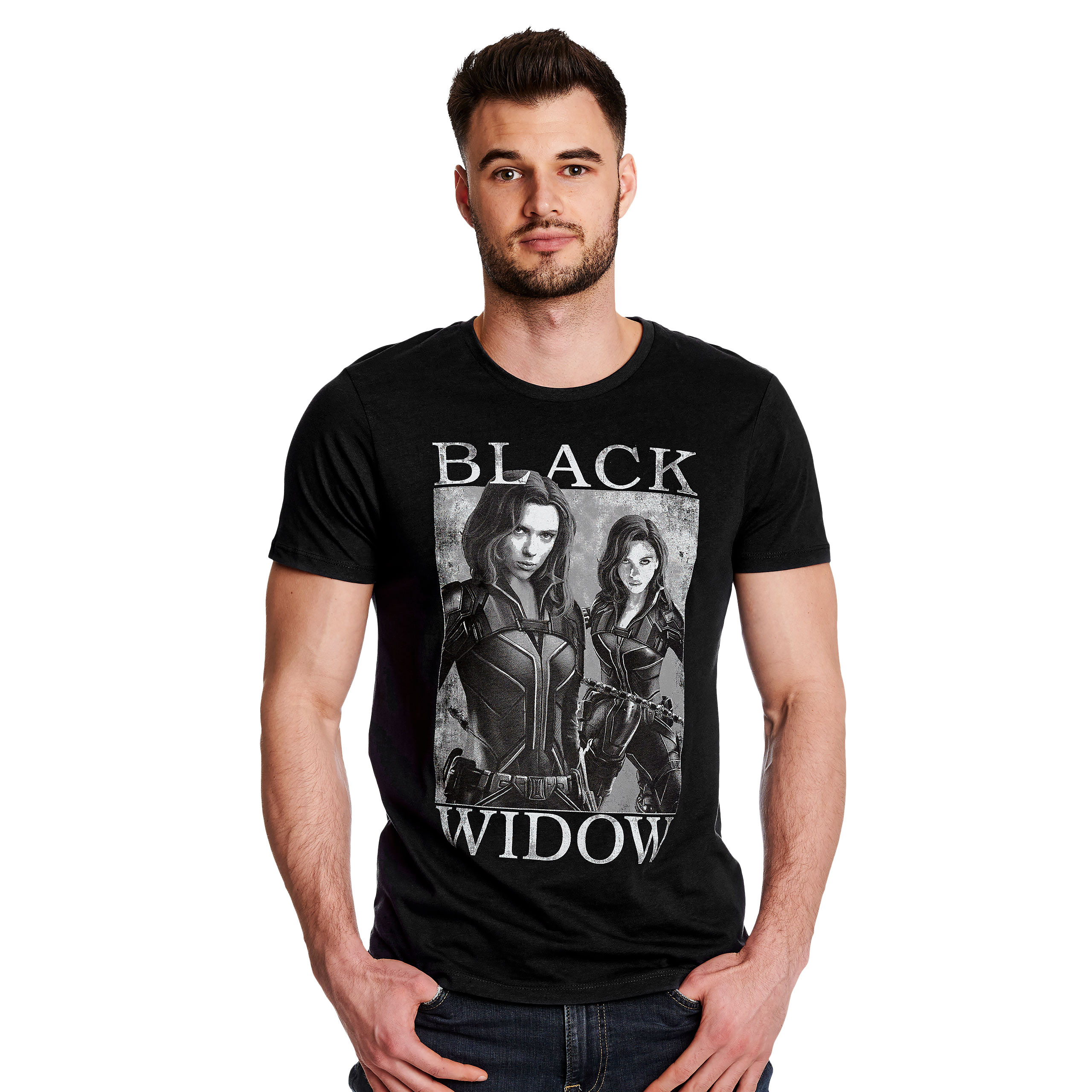 Black Widow - Poster T-Shirt schwarz