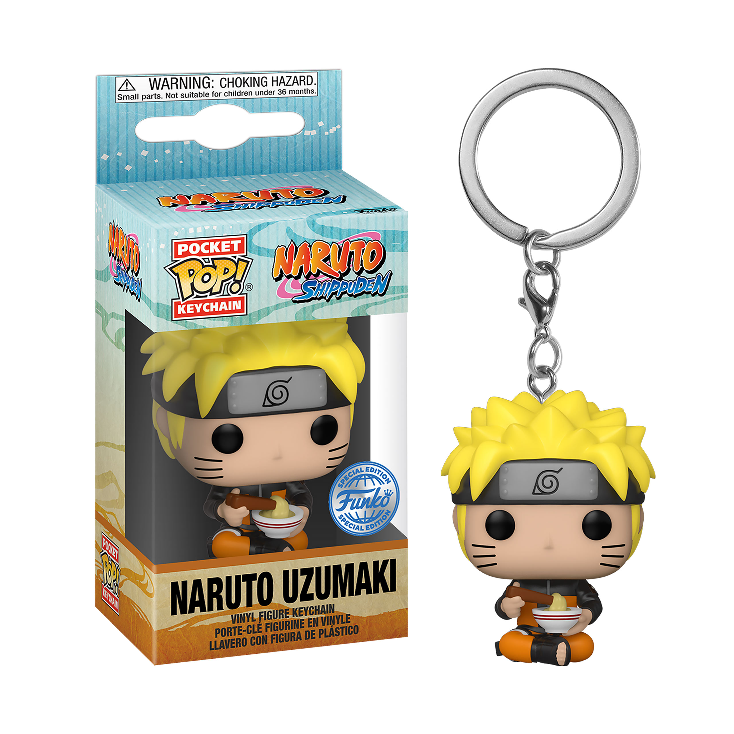 Naruto Shippuden mit Nudeln Funko Pop Schlüsselanhänger