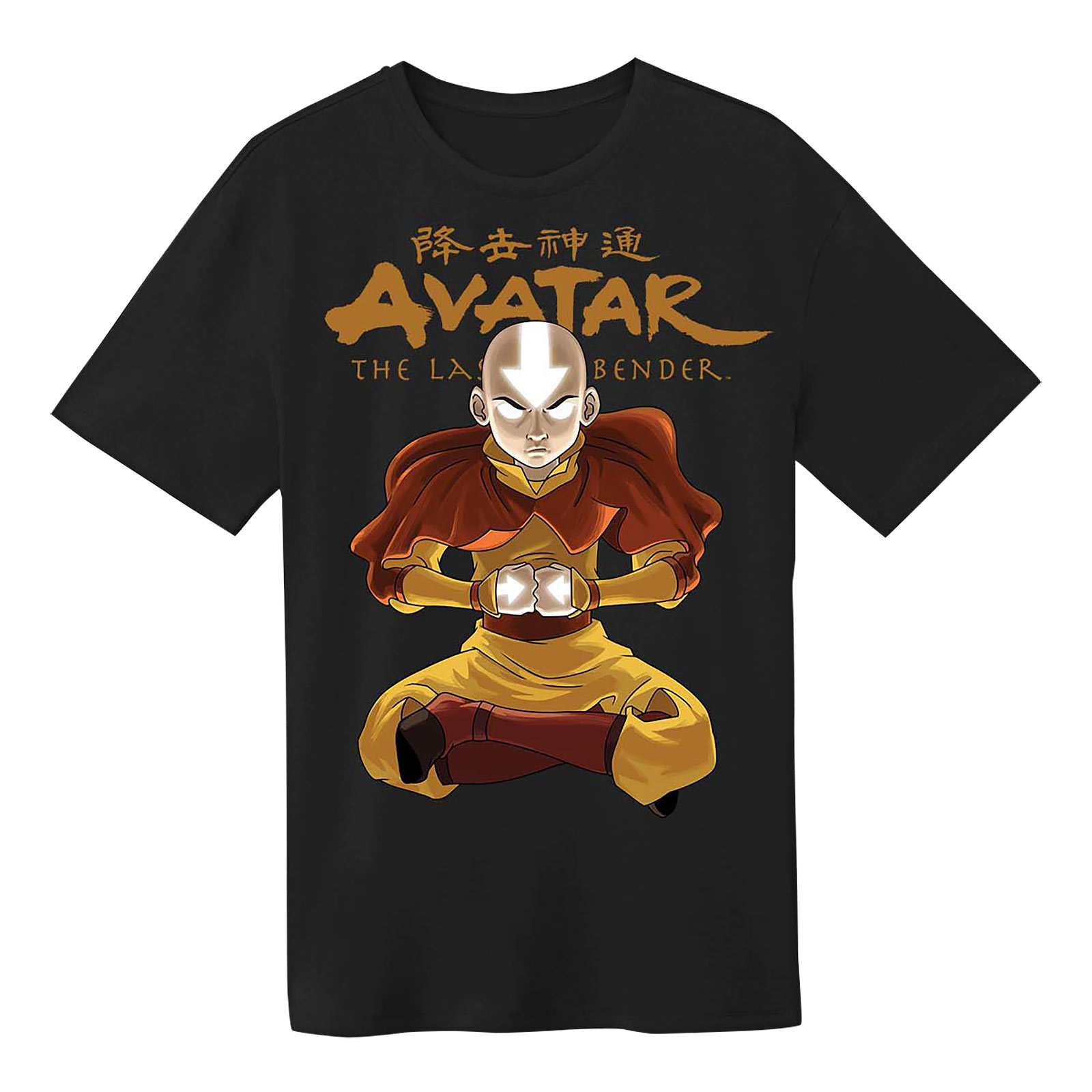 Avatar Der Herr der Elemente - Aang State Pose T-Shirt schwarz