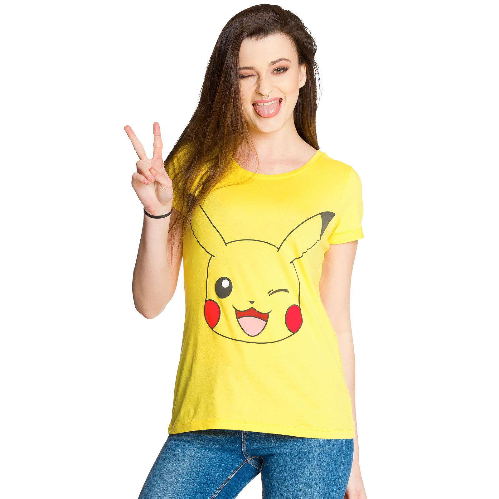 Pokemon - Pikachu Girlie Shirt gelb