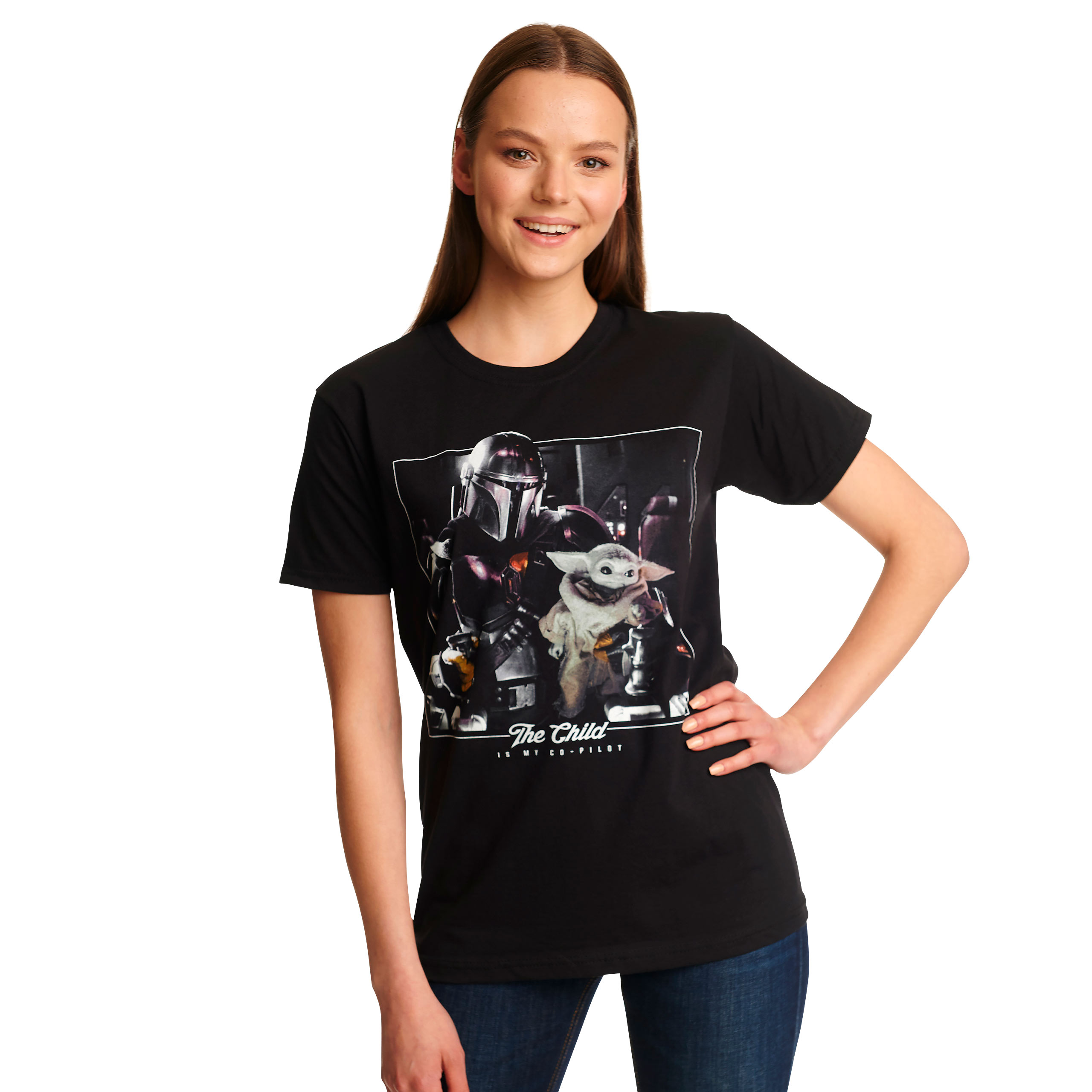 The Child is My Co-Pilot T-Shirt schwarz - Star Wars The Mandalorian