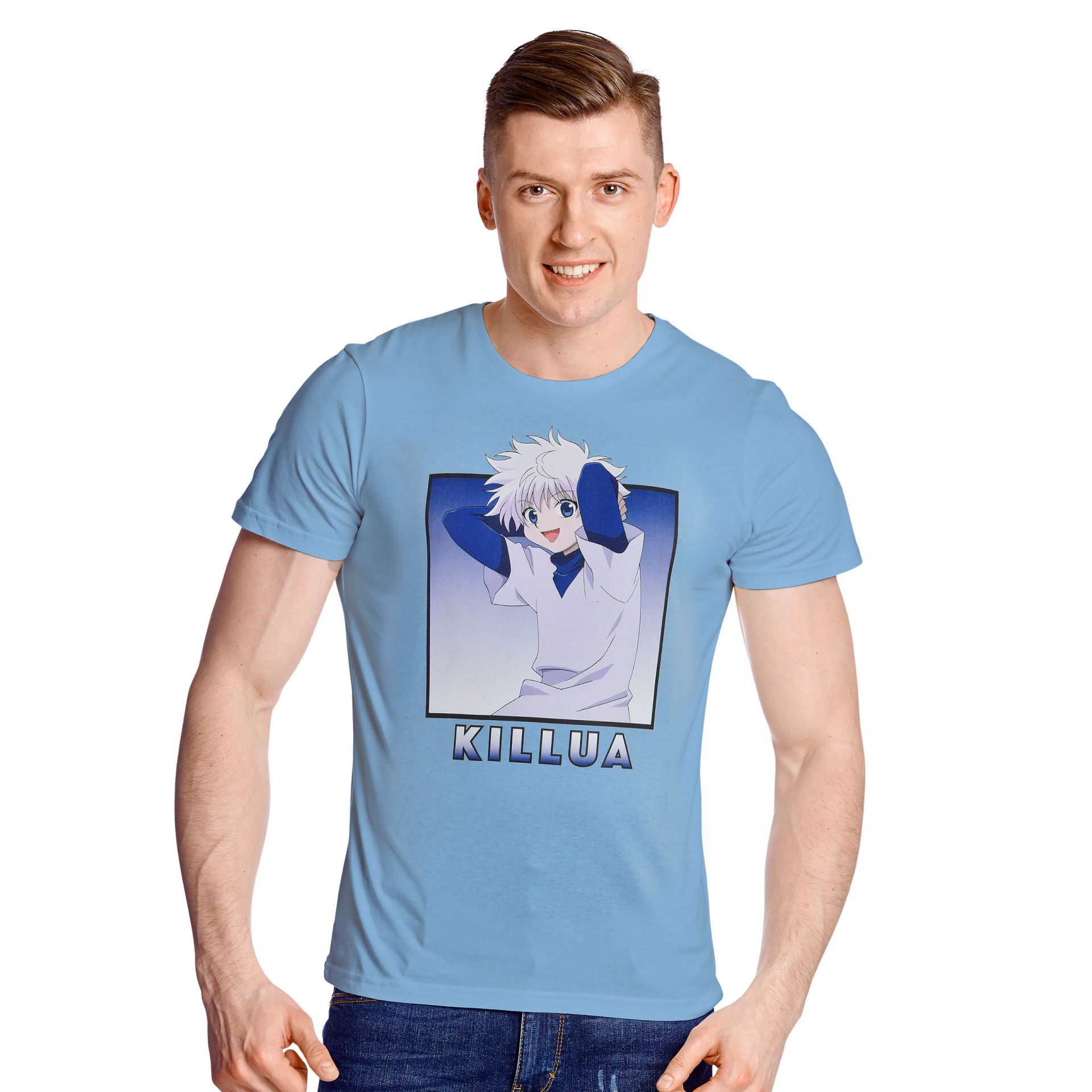 Hunter X Hunter Killua T Shirt Hellblau Elbenwald